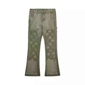 Kids Valabasas VPlay Olive Stacked Jeans