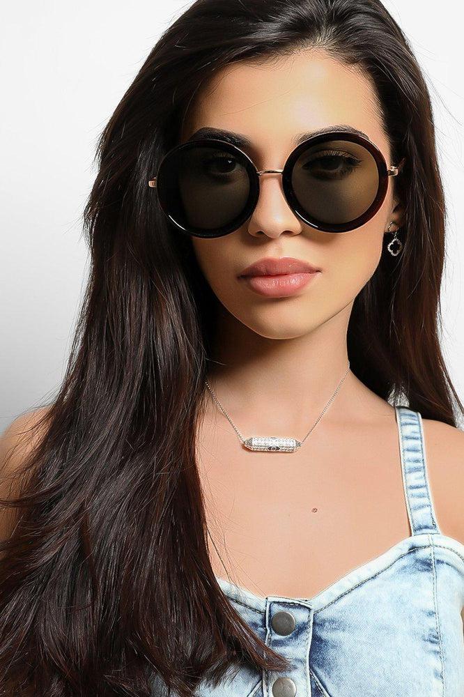 Large Round Retro Sunglasses