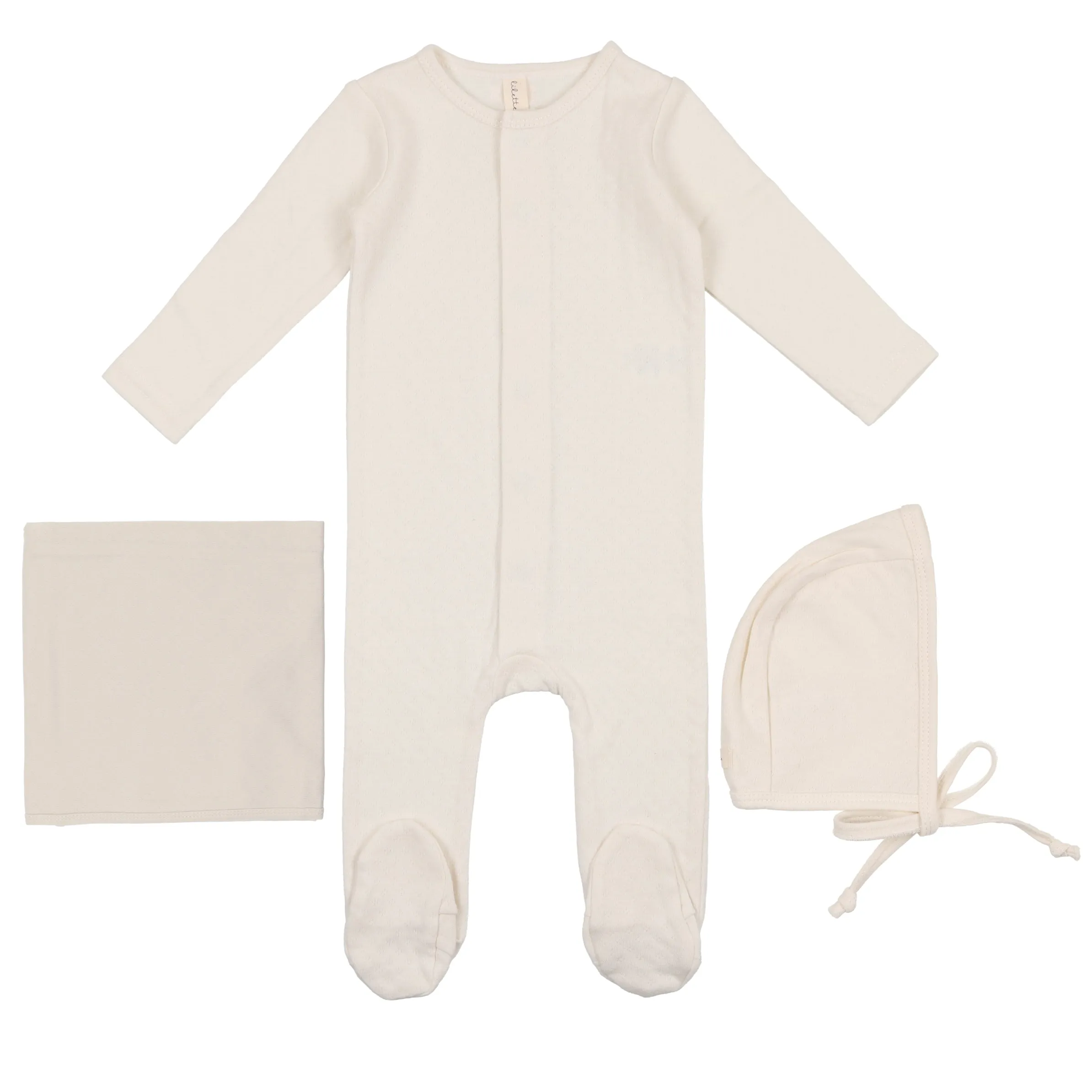 Lilette Vanilla Dotted Pointelle Layette Set