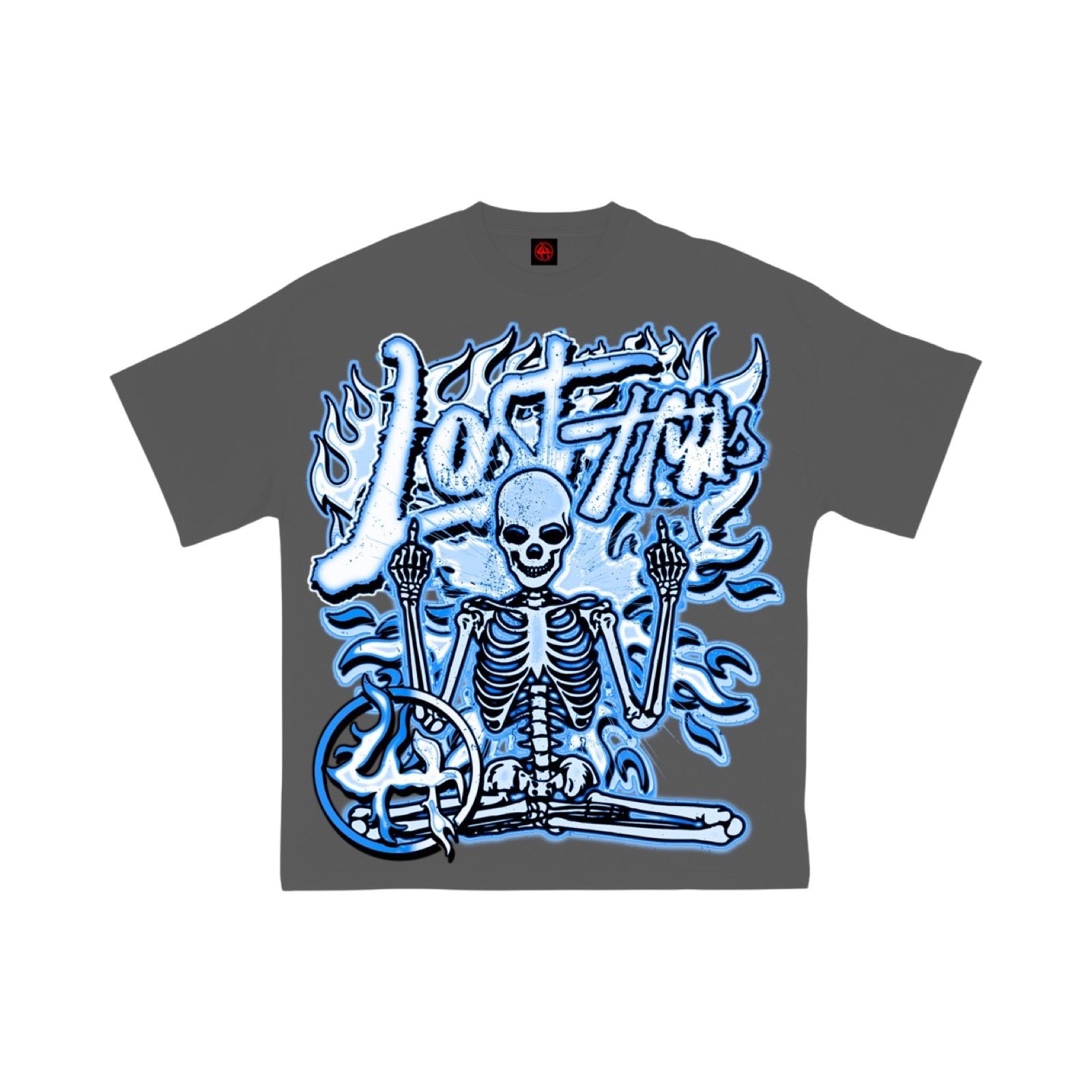 Lost Hills Skeleton Grey Tee