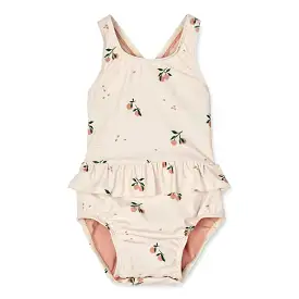 (LW15415 ) Amina Baby Printed Swimsuit - Peach Seashell