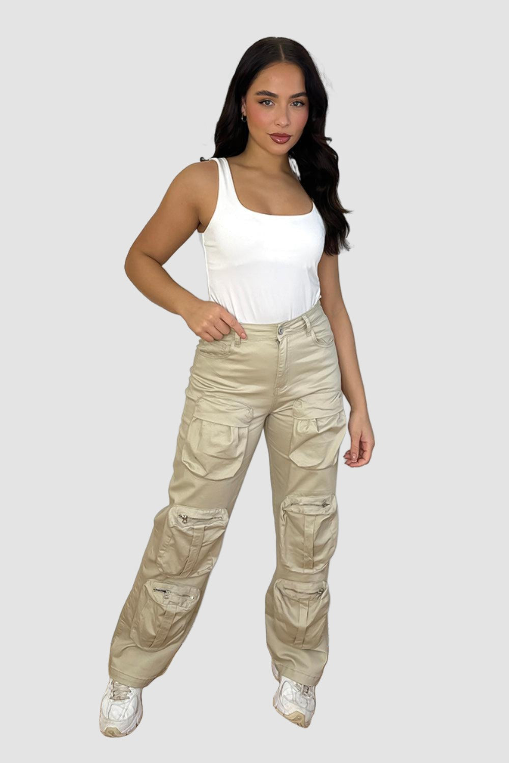 Multiple Utility Pockets Cargo Trousers