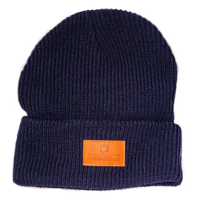 Navy Blue Cuffed Beanie