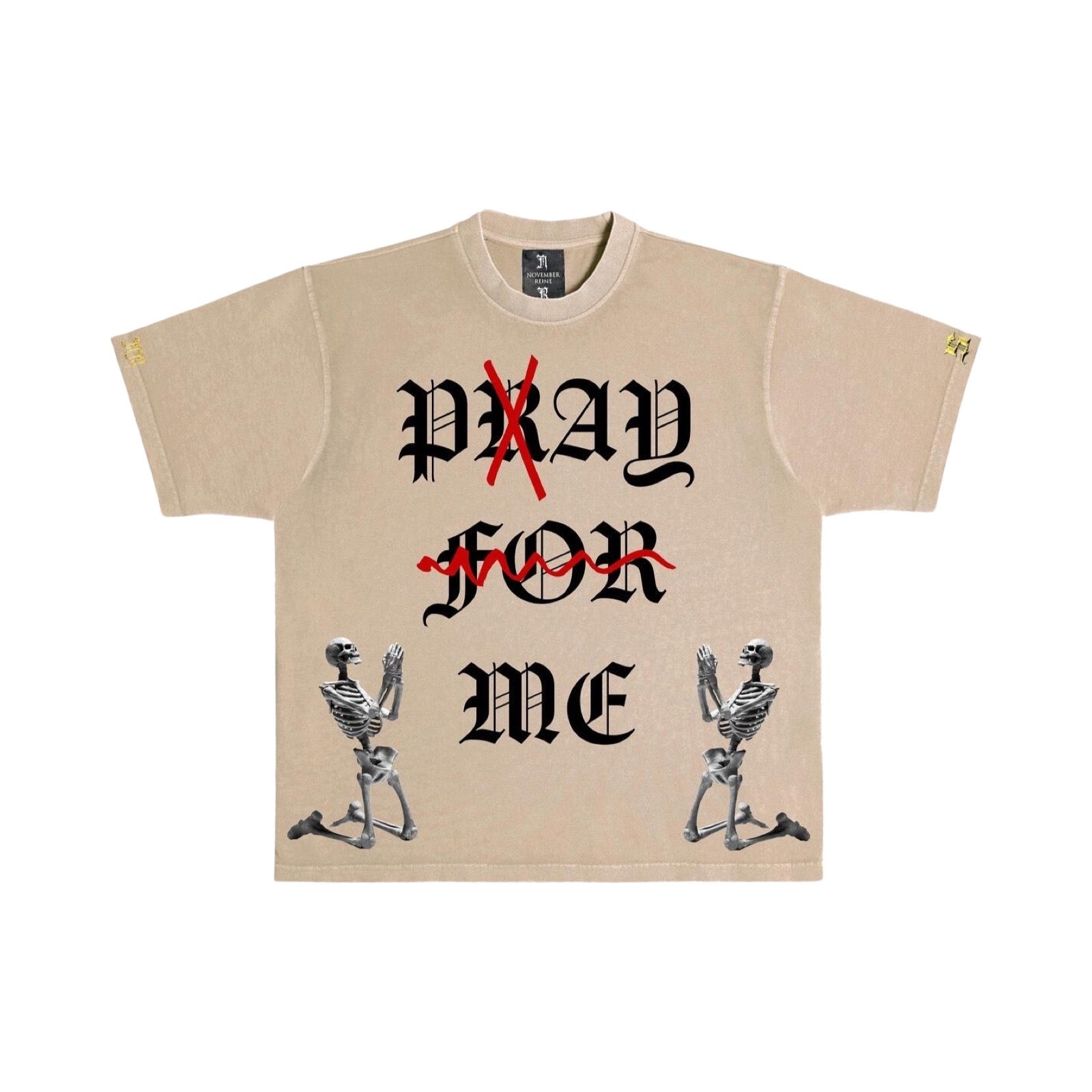 November Reine “Pay Me” Khaki Tee