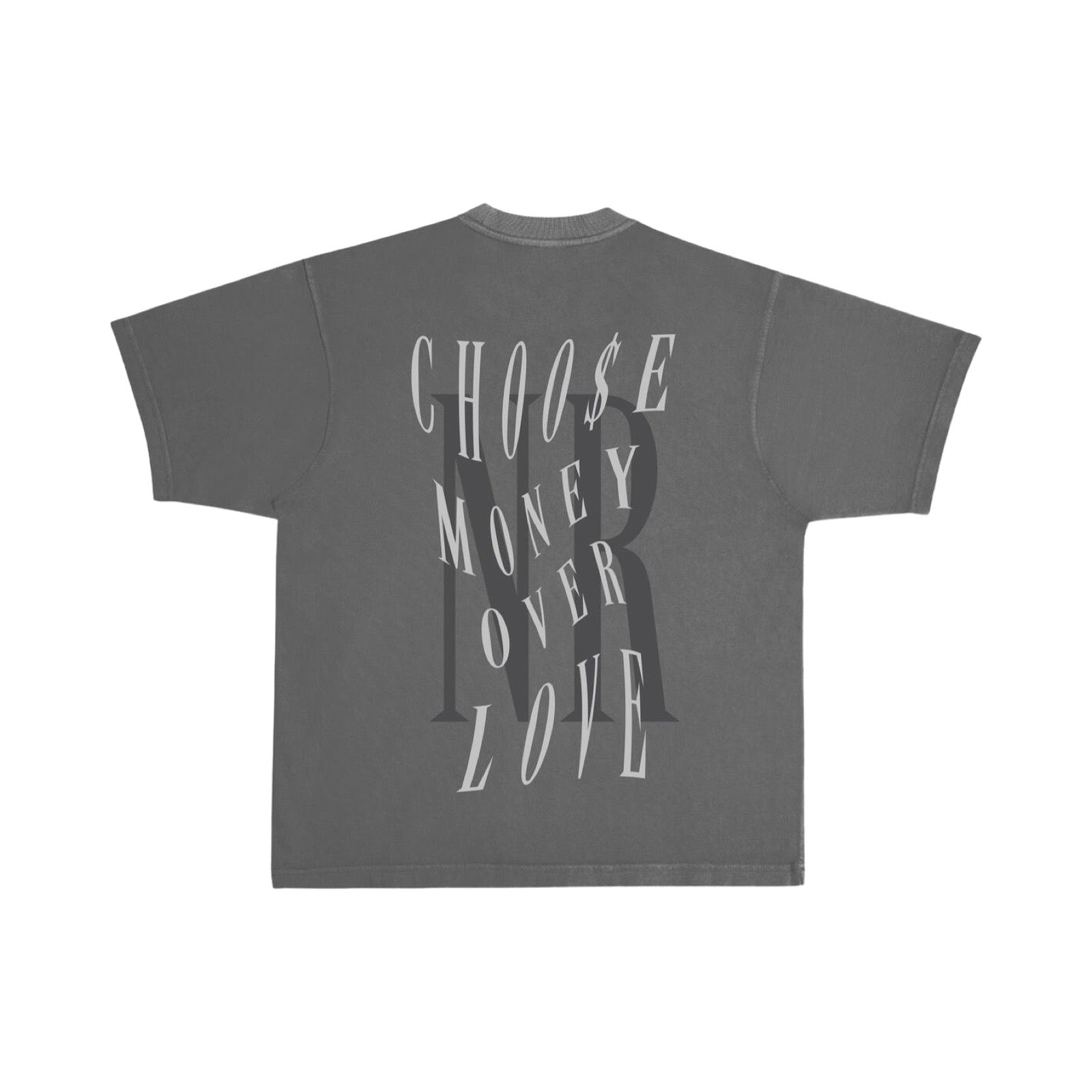 November Reine “Stay Expensive” Grey Tee