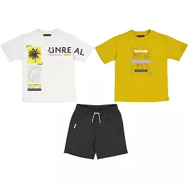 Nukutavake Boys 2 T-Shirts & Shorts Set_ 6669