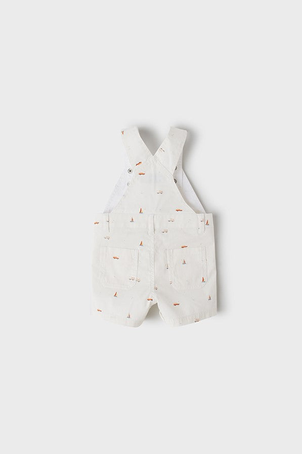 Off white sailboat overalls