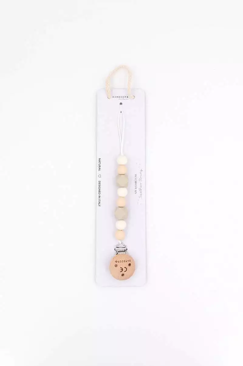 Pacifier Holder Chain - CREAM