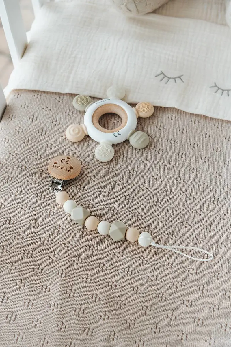 Pacifier Holder Chain - CREAM