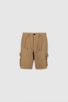 Pantaloncini cargo da uomo beige