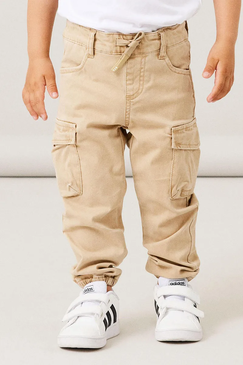 PANTALONI CARGO BEIGE