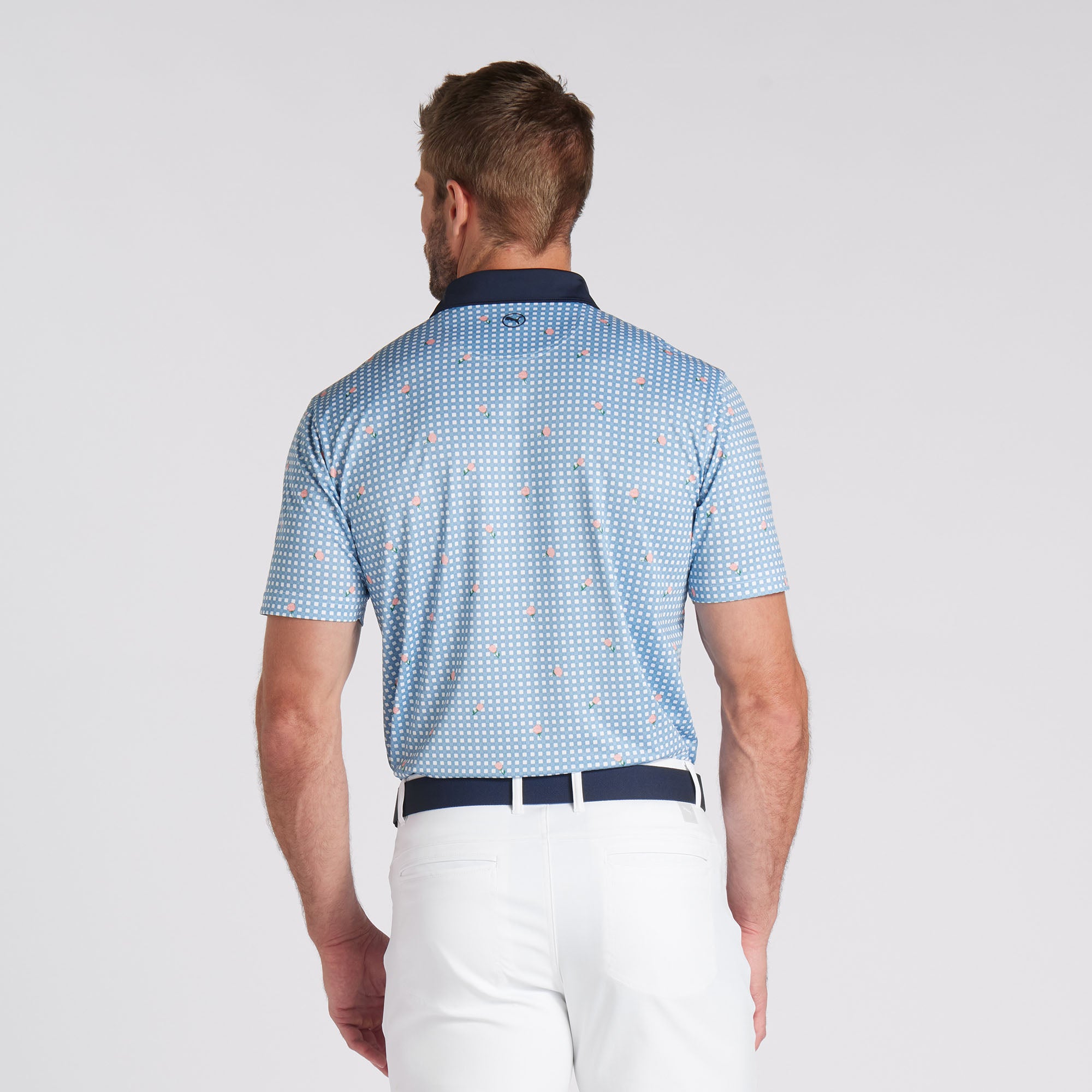 Pique Gingham Golf Polo