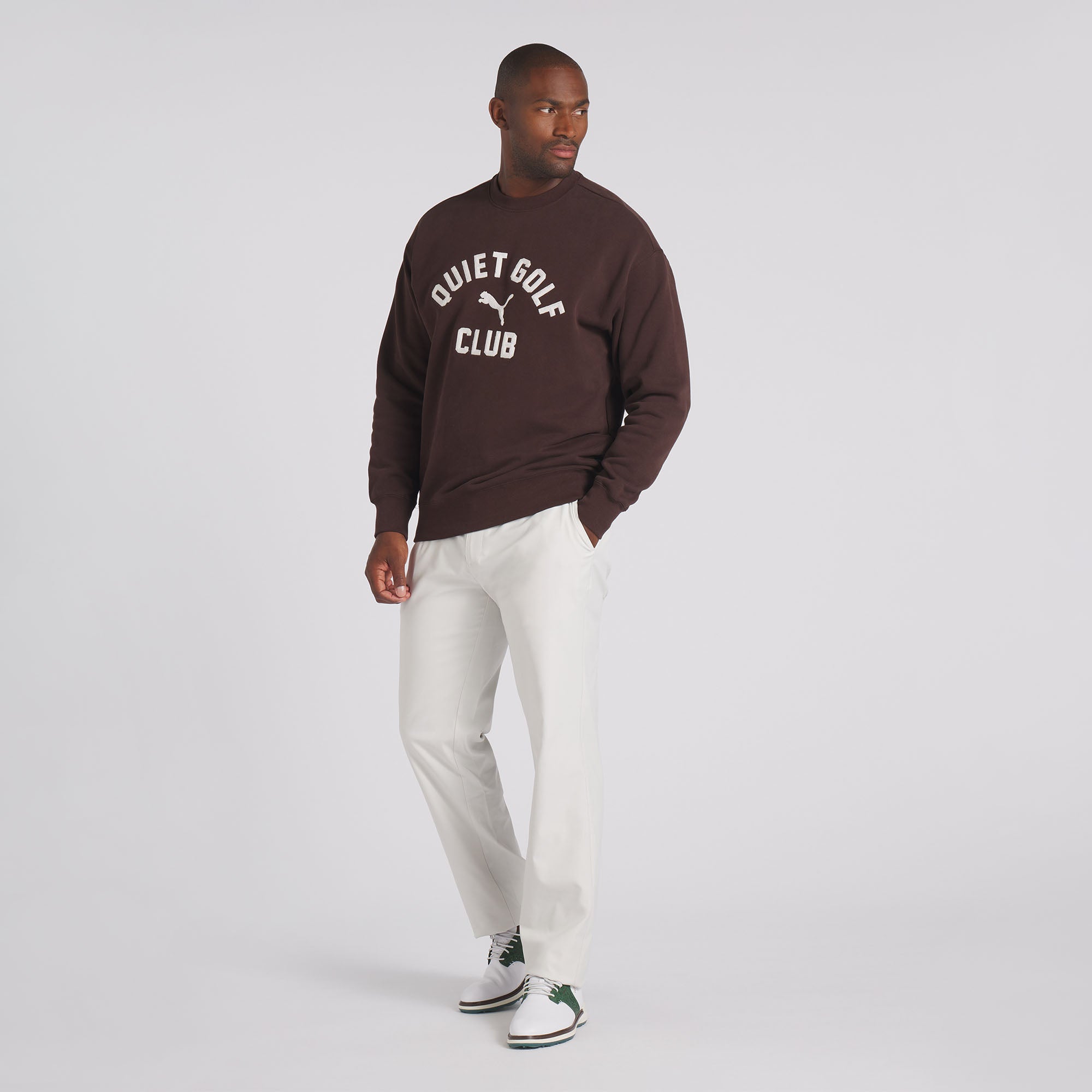 Puma x Quiet Golf Graphic Crewneck Golf Sweatshirt