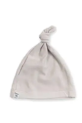 Pure Newborn hat with knot - Sand