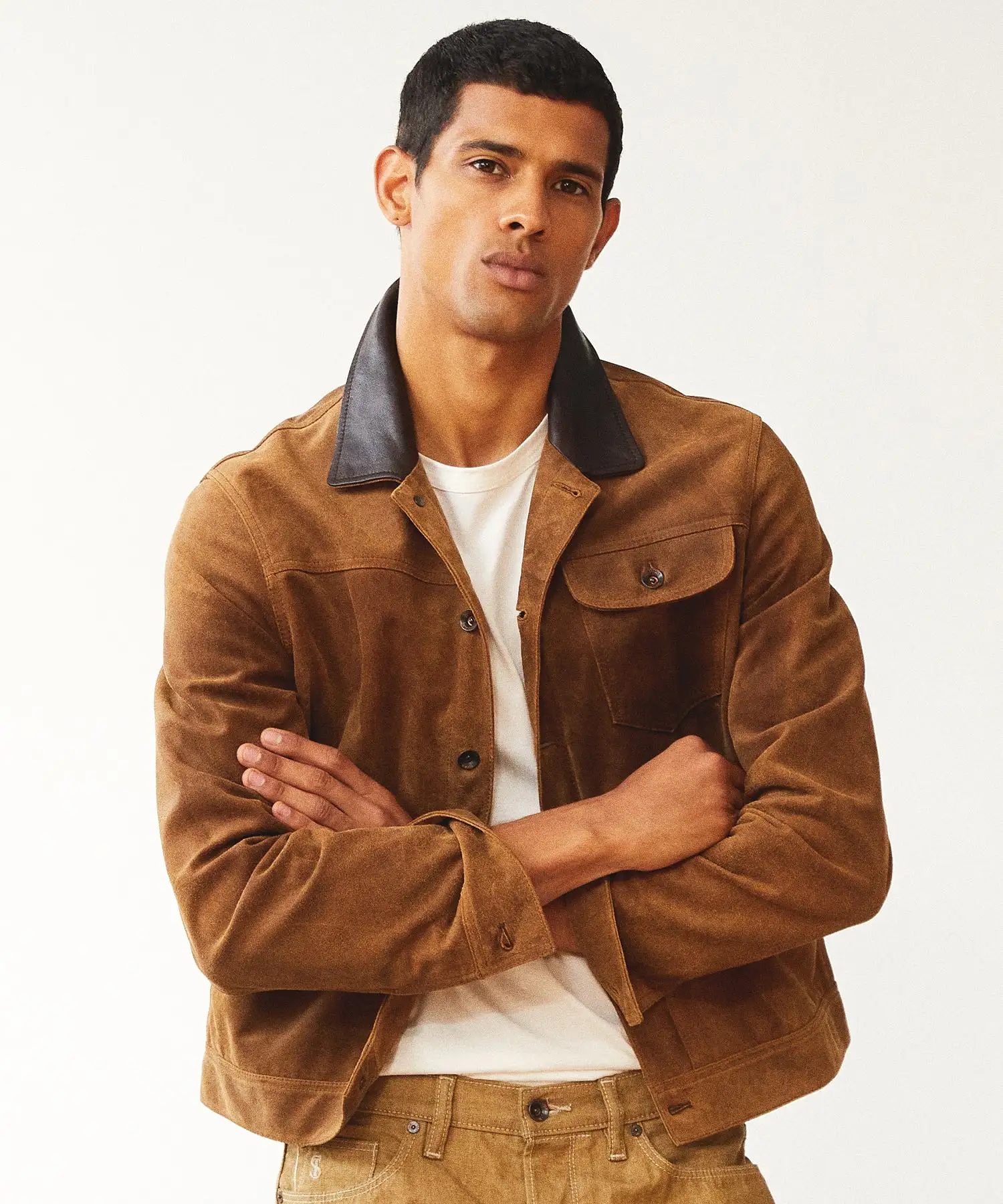 Rough Out Dylan Jacket in Distressed Tan