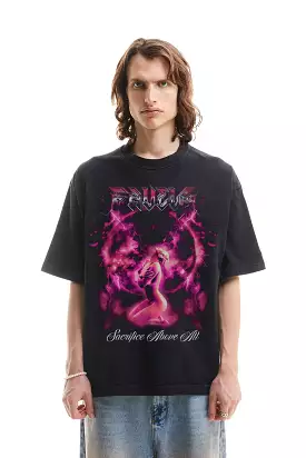 SACRIFICE BLACK WASHED T-SHIRT