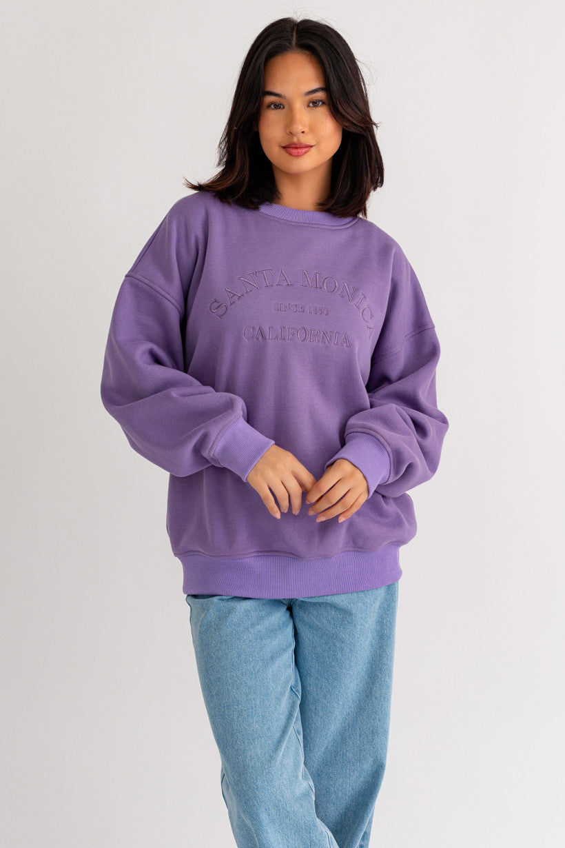 Santa Monica Embroidered Sweatshirt