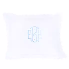 Scallop Baby Pillowcase - White