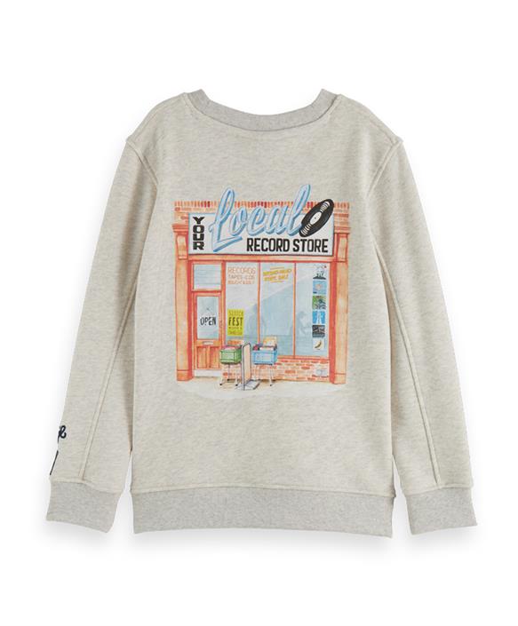 Scotch & Soda Boys Grey Record Store Sweatshirt_173949-0171