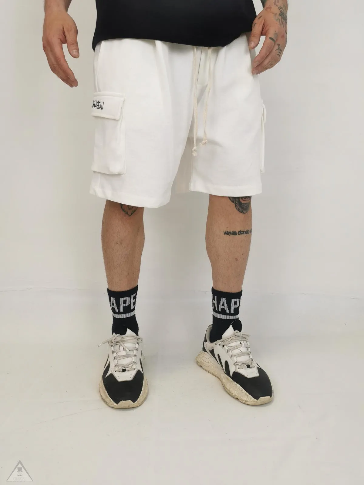 Shorts Cargo bianco