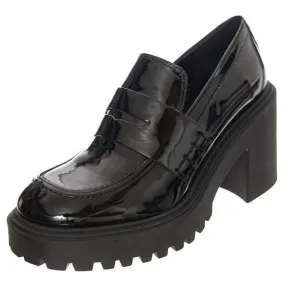 Steve Madden W' Obsidian Black Patent Shoes