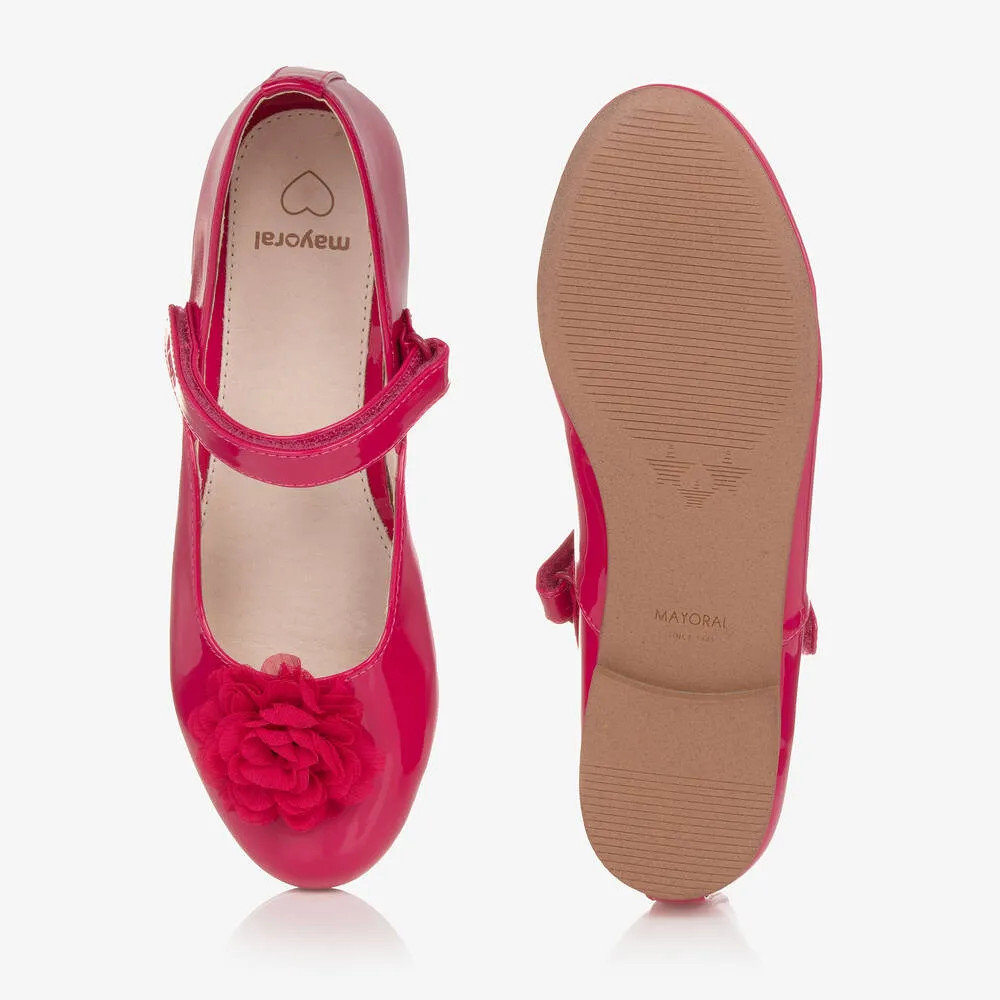 Teen Girls Fuchsia Pink Patent Shoes