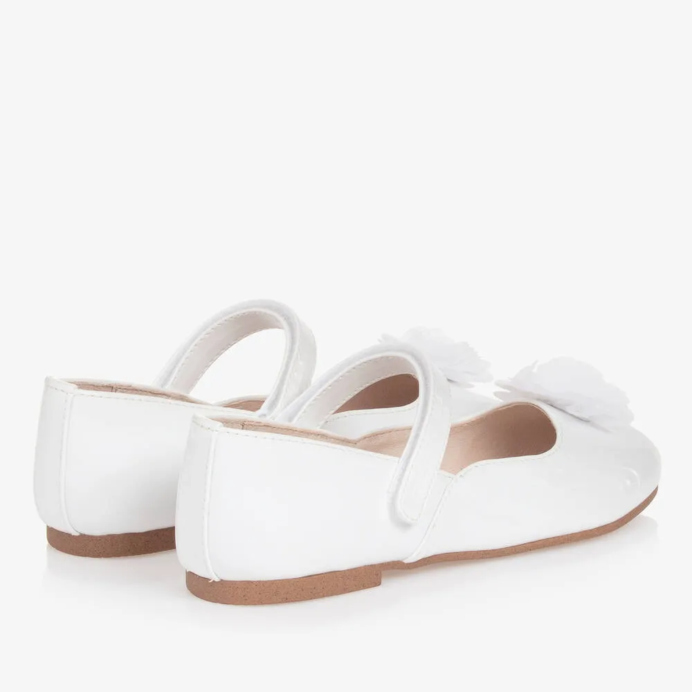 Teen Girls White Patent Shoes