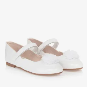 Teen Girls White Patent Shoes