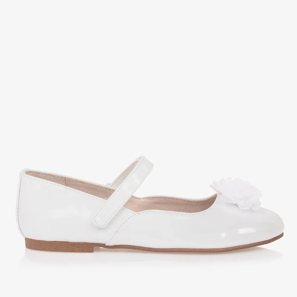 Teen Girls White Patent Shoes