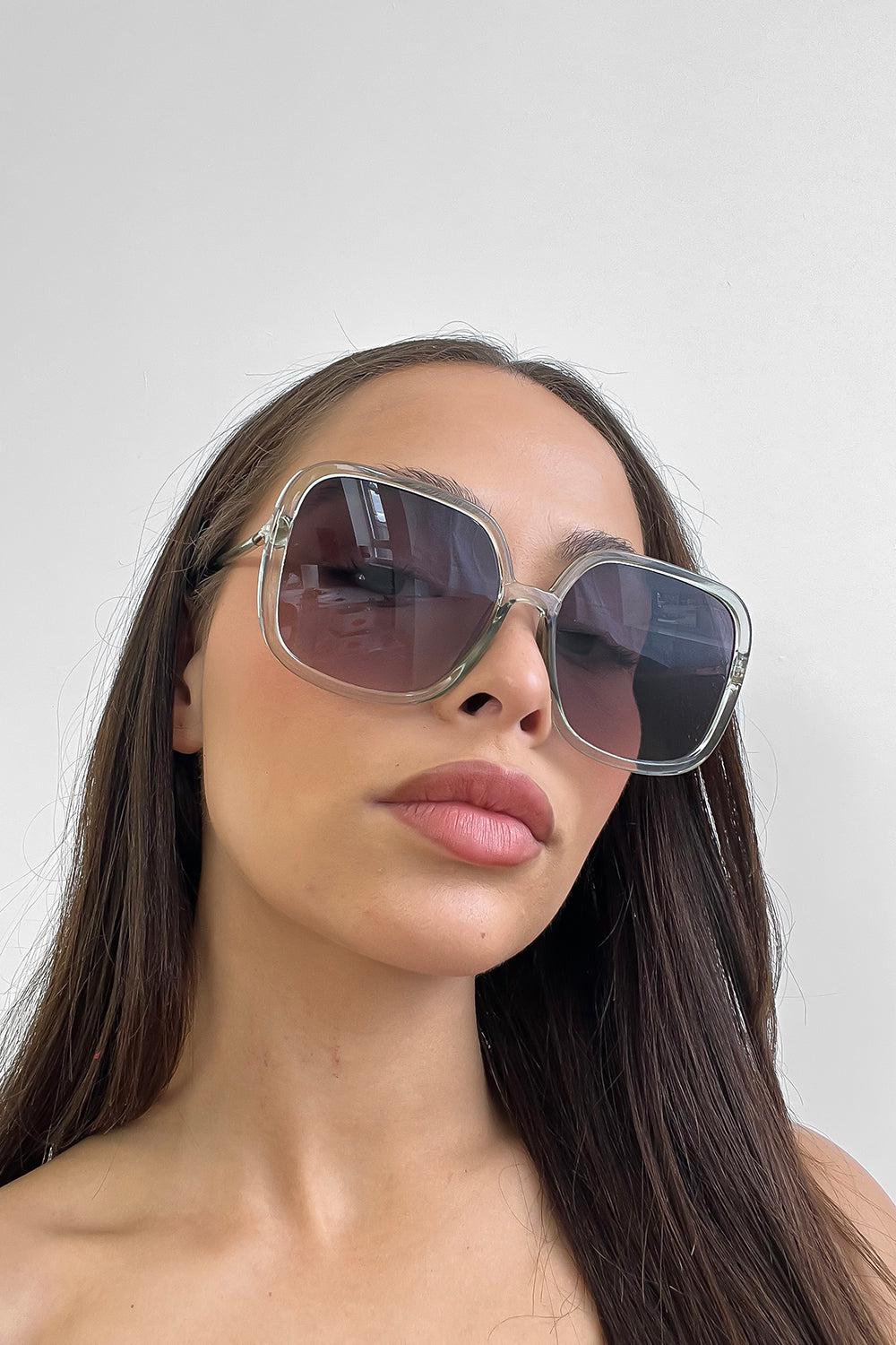 Thin Large Square Frames Sunglasses