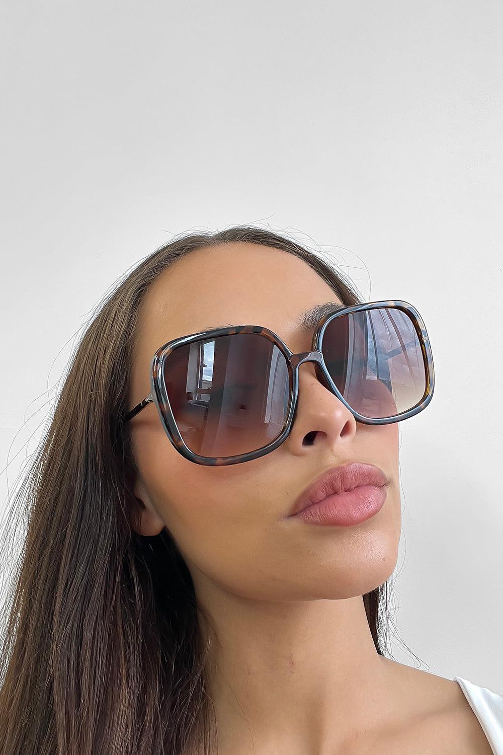 Thin Large Square Frames Sunglasses