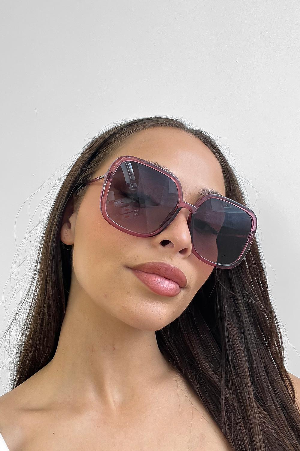 Thin Large Square Frames Sunglasses