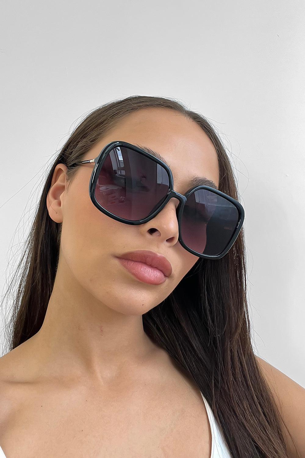 Thin Large Square Frames Sunglasses