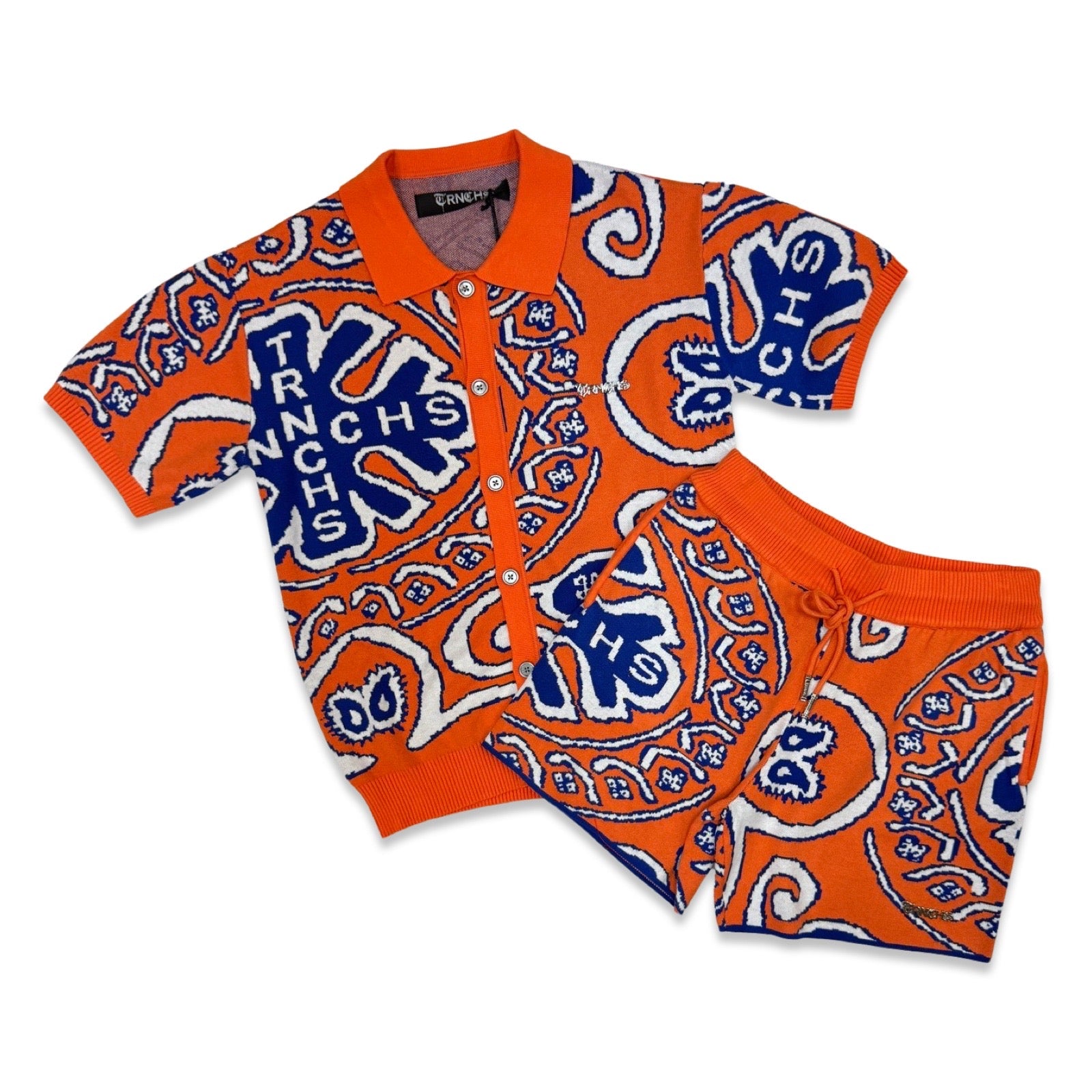 TRNCHS Bandana Orange Short Set