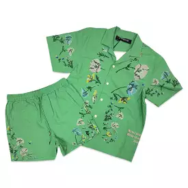 TRNCHS Water Your Flowers Mint Short Set