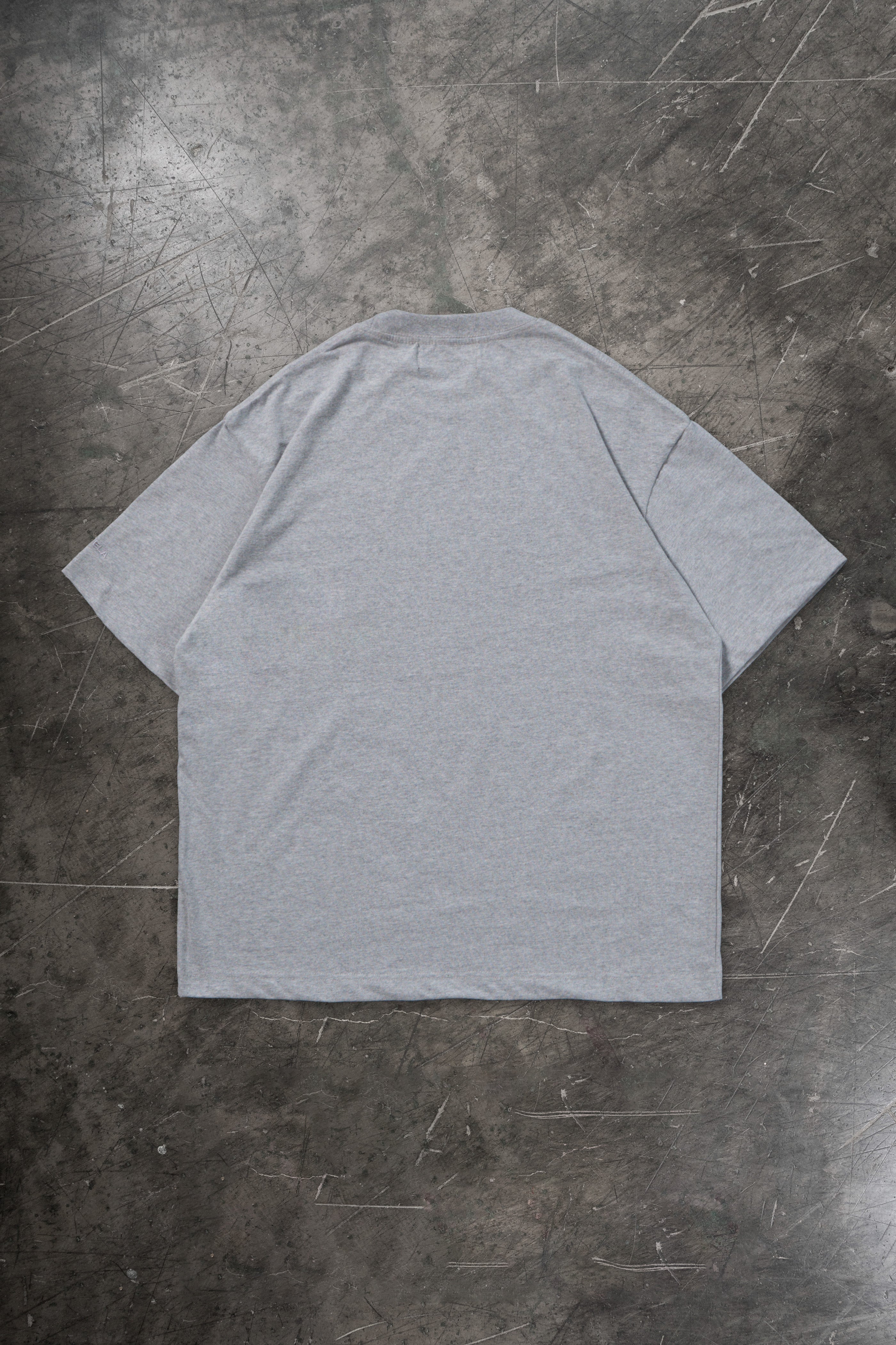 V LIGHT GREY MELANGE T-SHIRT