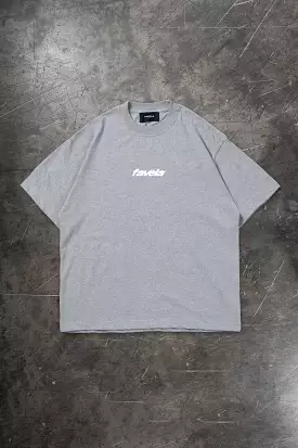 V LIGHT GREY MELANGE T-SHIRT