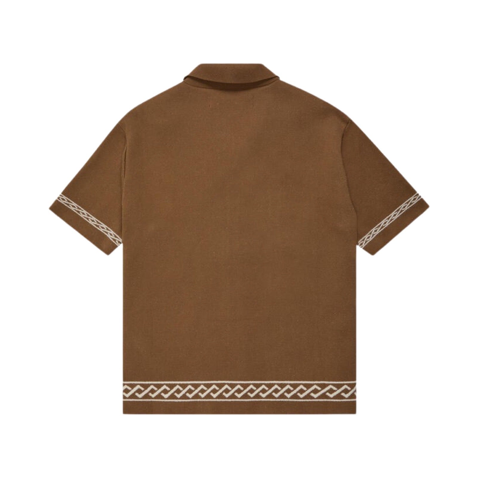 Valabasas “Oasis” Brown Woven Button Down