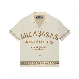 Valabasas “Oasis” White Woven Button Down